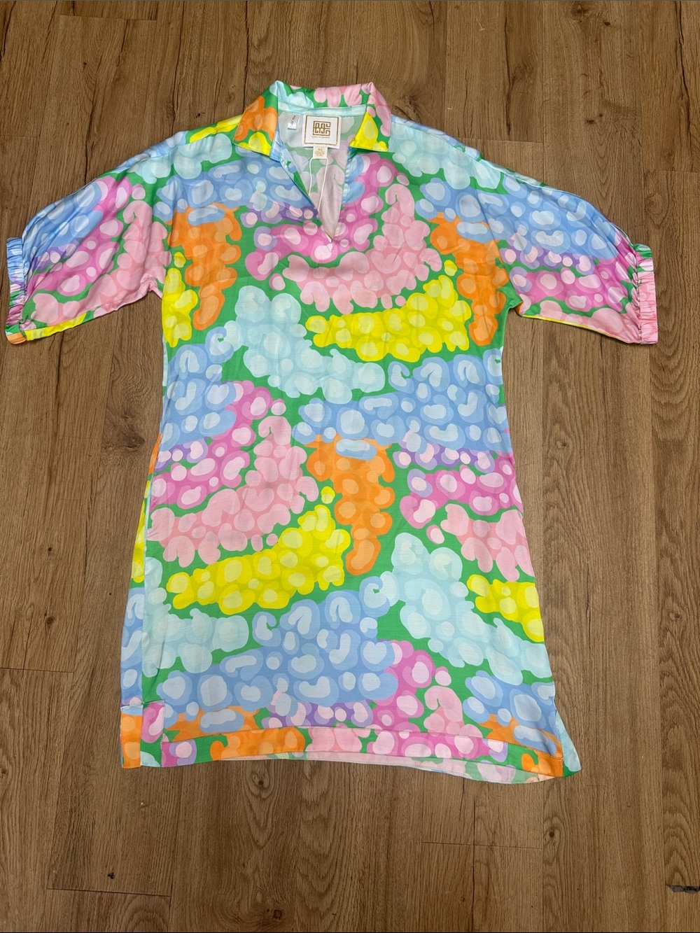 Emily McCarthy Poppy Dress in Flora Cheetah Size XS NWT